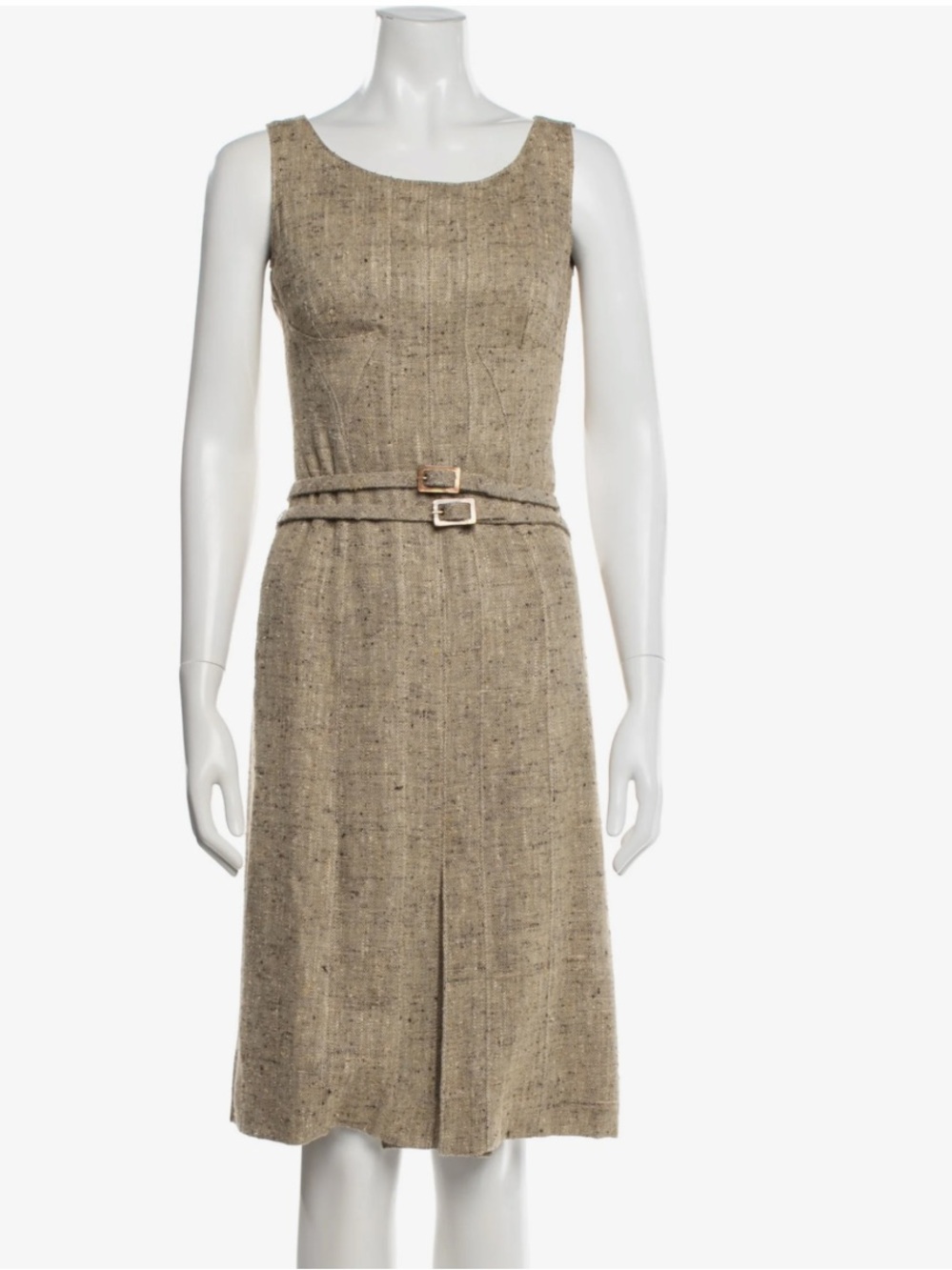 Vintage Valentino Silk & Wool Tweed Sheath Dress | Made in Italy